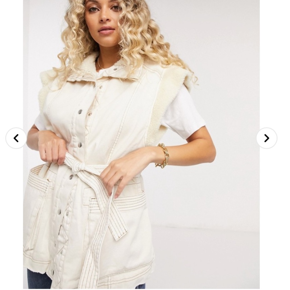 Free People Etta Fleece Lined Vest